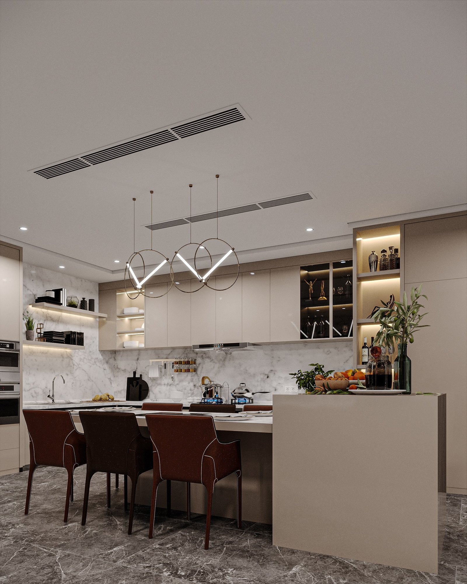 Shot 1 kitchen installed stage after
