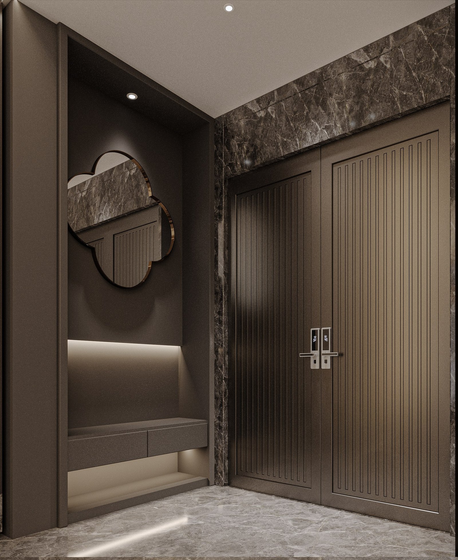 Shot 9 rendered foyer after design