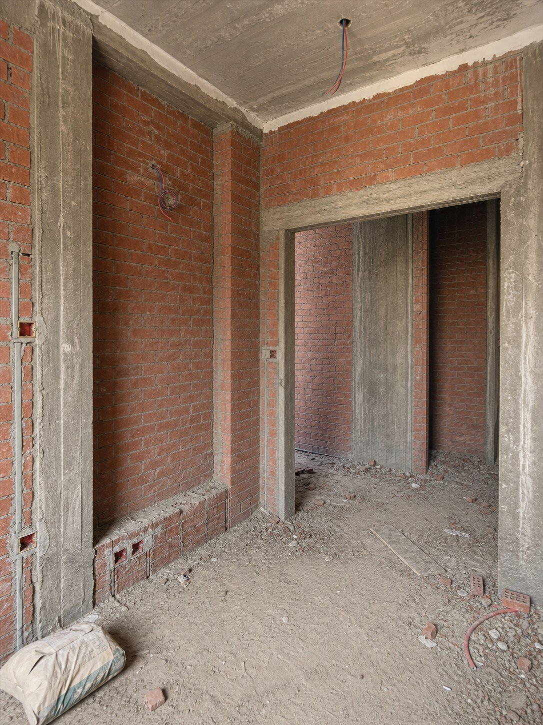 Shot 9 unfinished foyer before design