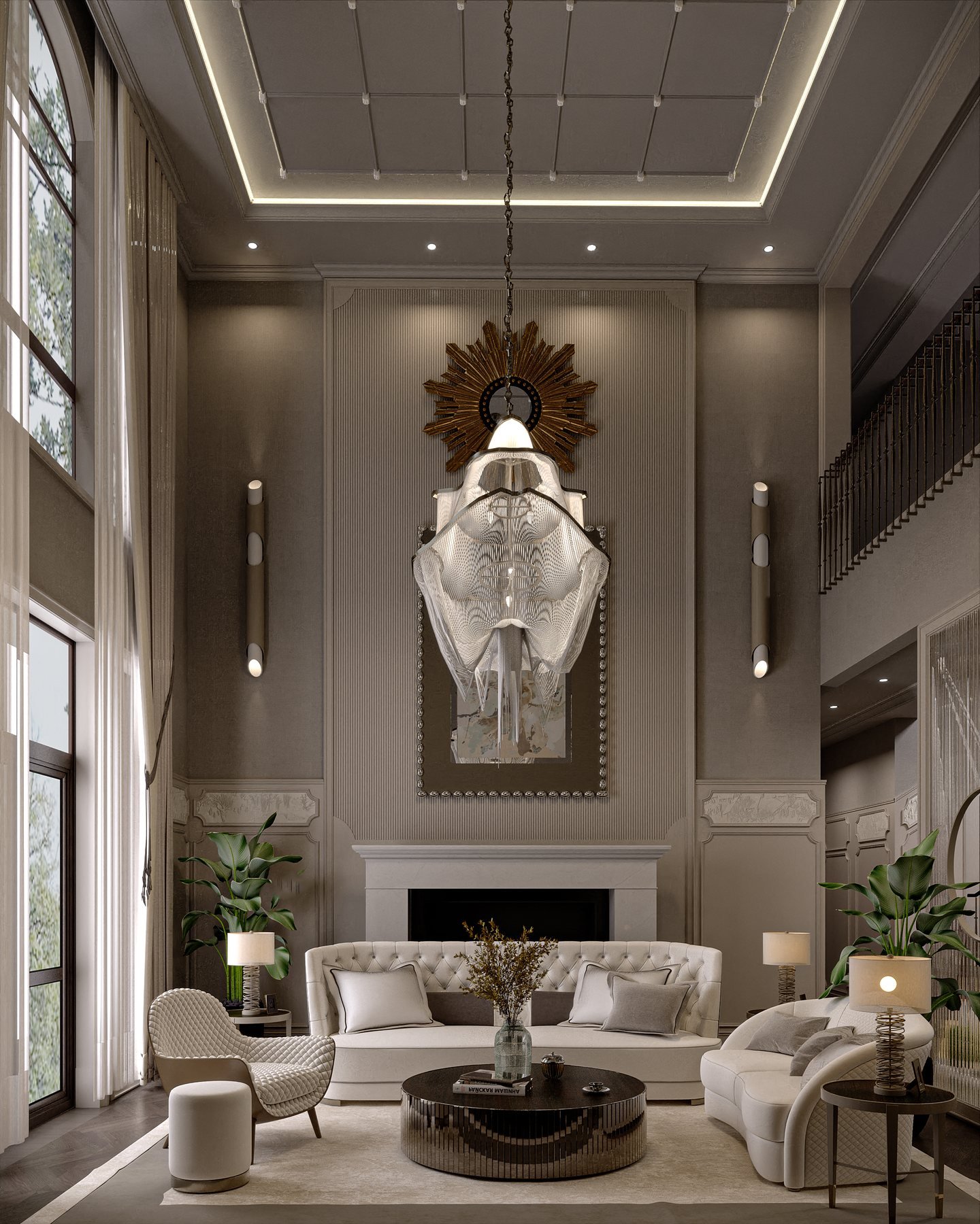 AS Studio double-height villa interior